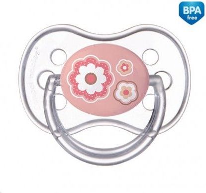 Canpol Newborn baby silikonové symetrické šidítko růžová - obrázek 1