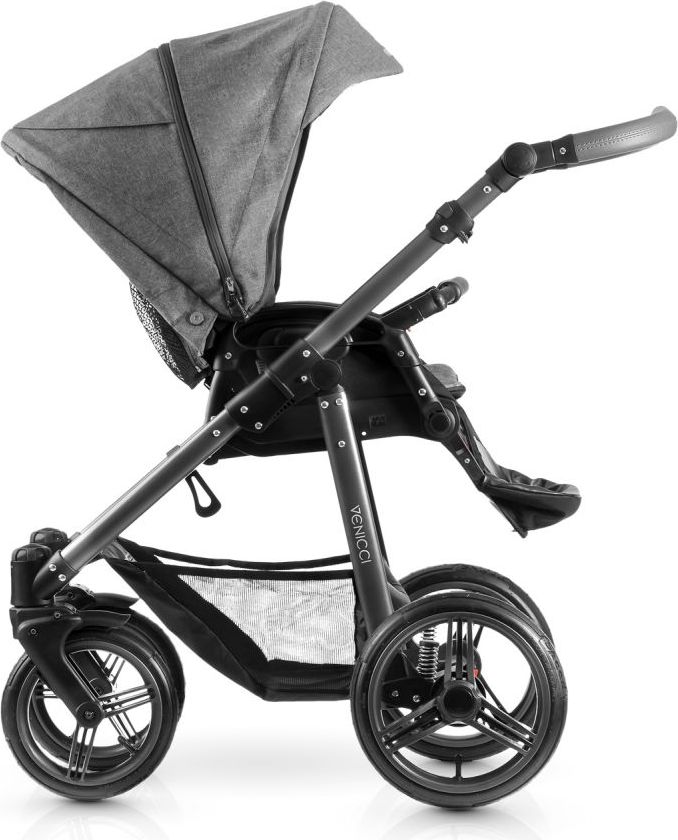 Kombinovaný kočárek Venicci Silver Special Edition Carbon Denim Grey 2019 - obrázek 1