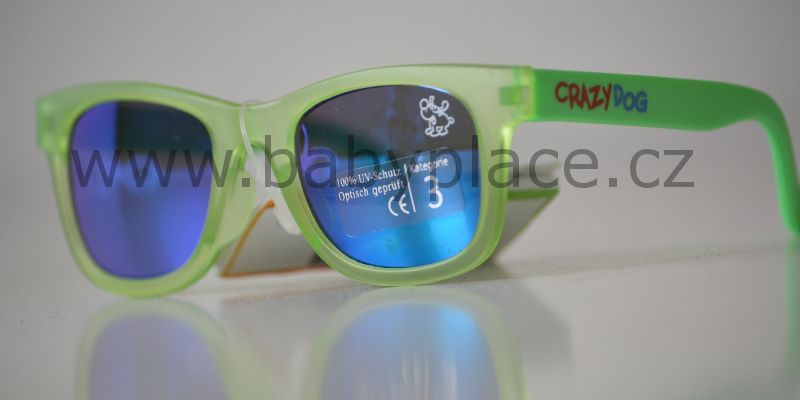 Sluneční brýle pro děti Crazy Dog Little Artist Green - obrázek 1