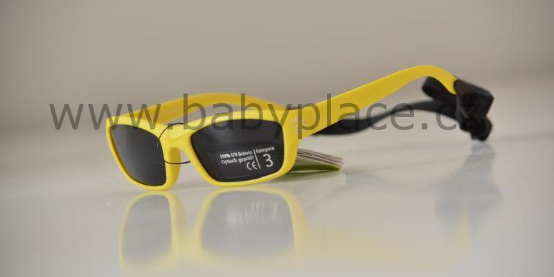 Crazy Dog Sluneční brýle pro děti s gumičkou Yellow - obrázek 1