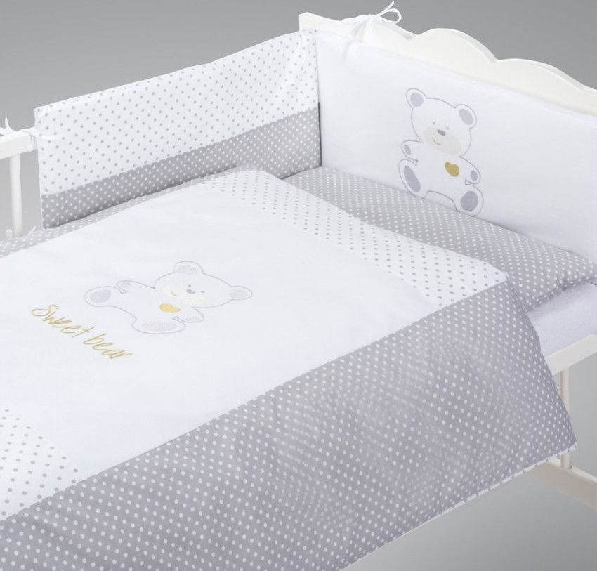 Povlečení do postýlky Klupś Sweet Bear H165 3-Dílná - obrázek 1