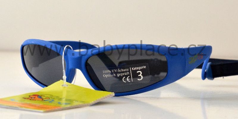 Sluneční brýle pro děti s gumičkou Crazy Dog Kids modrá - obrázek 1