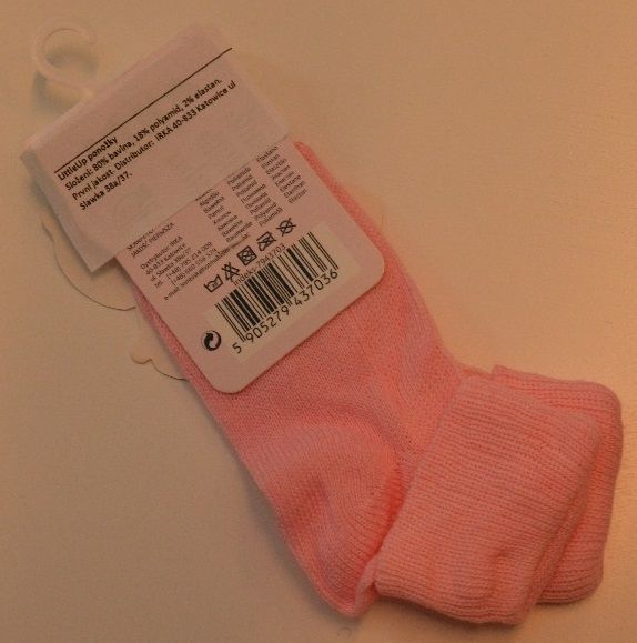 Bavlněné ponožky velikost 1 Pinokio Deluxe Krémová 2016 - obrázek 1