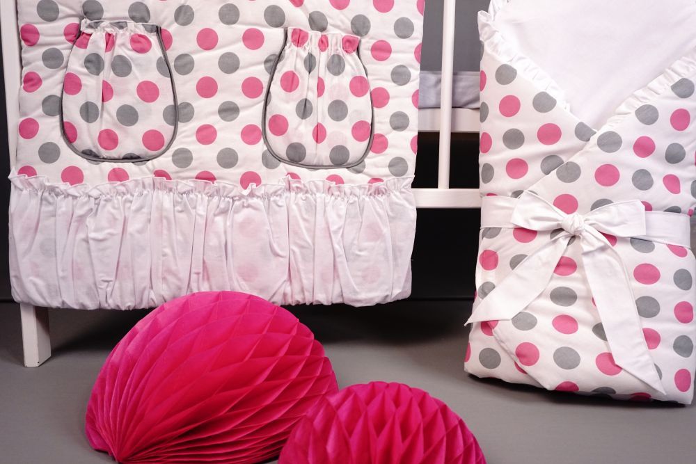 Kapsář do postýlky LittleUp Happy Bubbles pink - obrázek 2