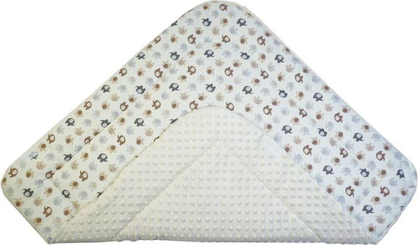 Zavinovačka měkká minky LittleUp Elephant beige - obrázek 2