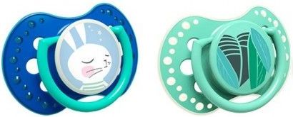 Silikonové šidítko Lovi Rabbit modrá - obrázek 1
