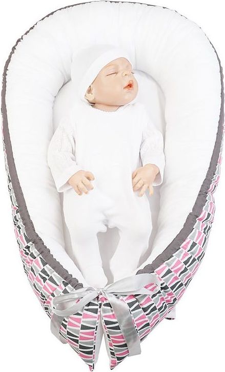 Hnízdo pro miminko LittleUp Happy Bubbles Pink - obrázek 1