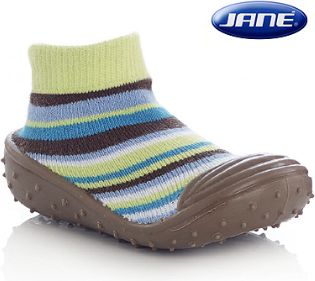 Ponožky s gumovou podrážkou Jané Soki´S zelená XL vel. 23-24 - obrázek 1