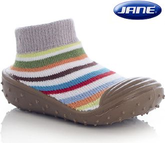 Ponožky s gumovou podrážkou Jané Soki´S šedá L vel. 21-22 - obrázek 1
