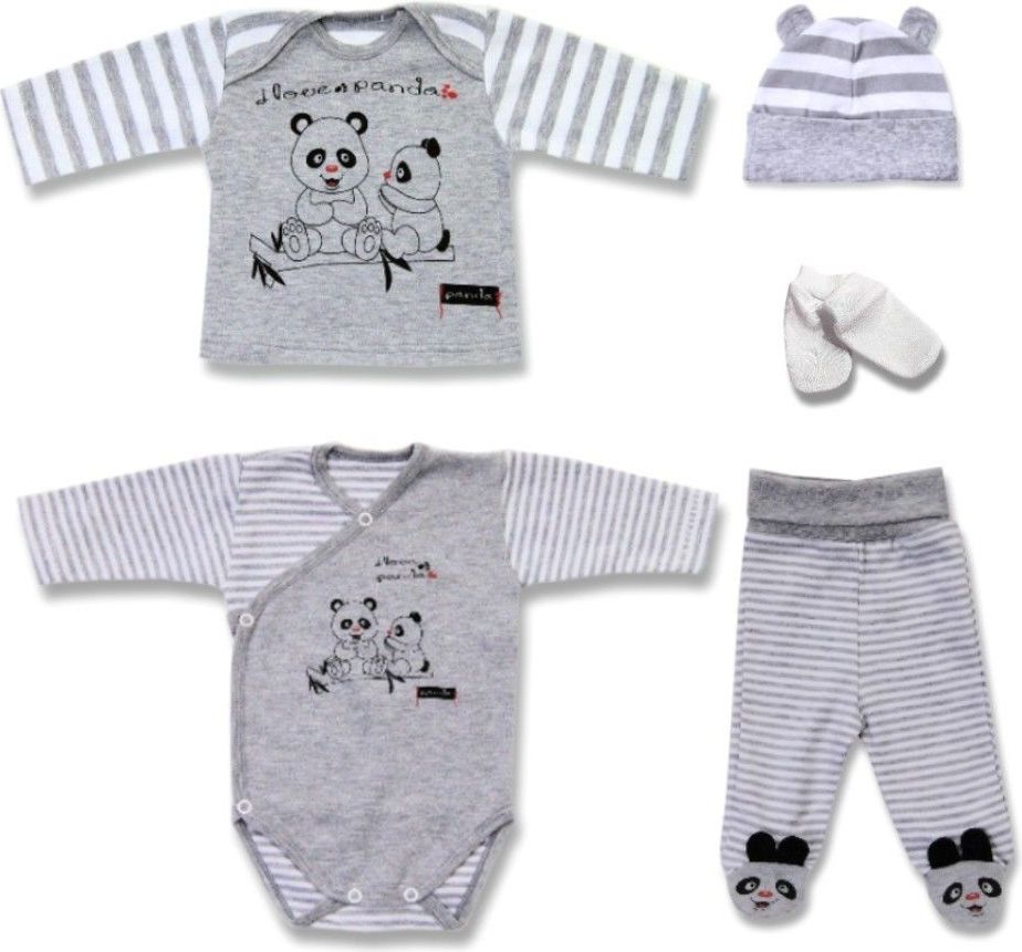 Sada do porodnice Lafel Grey Panda 68 - obrázek 2