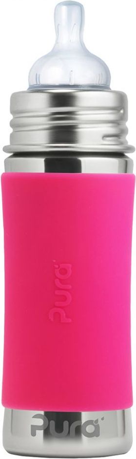 Termo kojenecká láhev 260 ml Pura Růžová 2019 - obrázek 1