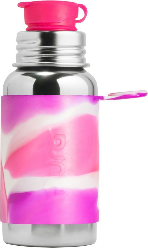 Nerezová láhev se sportovním uzávěrem 550 ml Pura Růžová/Bílá 2019 - obrázek 1