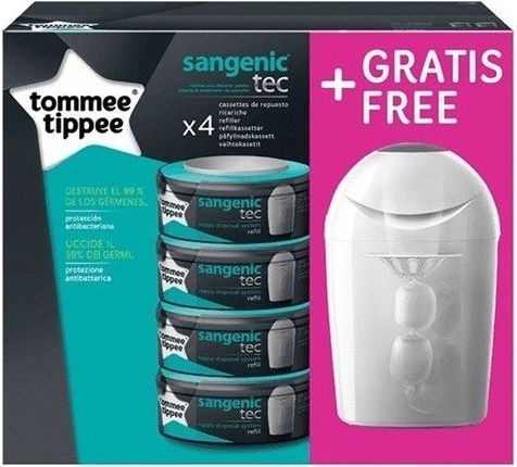 TOMMEE TIPPEE Výhodná sada koš Sangenic Tec + 4 kazety univerzální - obrázek 1