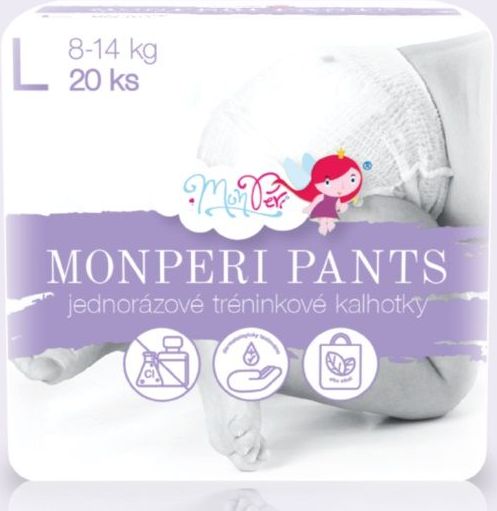 MonPeri Pants L 8-14 kg 20 ks - obrázek 1