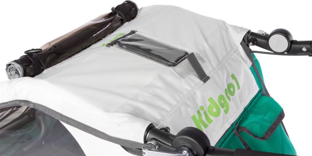 Vozík za kolo Qeridoo Kidgoo 1 Green 2018 - obrázek 1