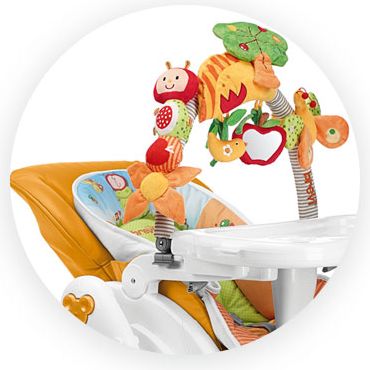 Jídelní židlička Brevi B-Fun 641 Tmavě Hnědá 2018 - obrázek 1
