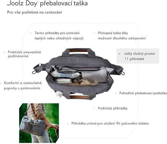 Joolz Uni2 Earth přebalovací taška | Elephant grey - obrázek 2
