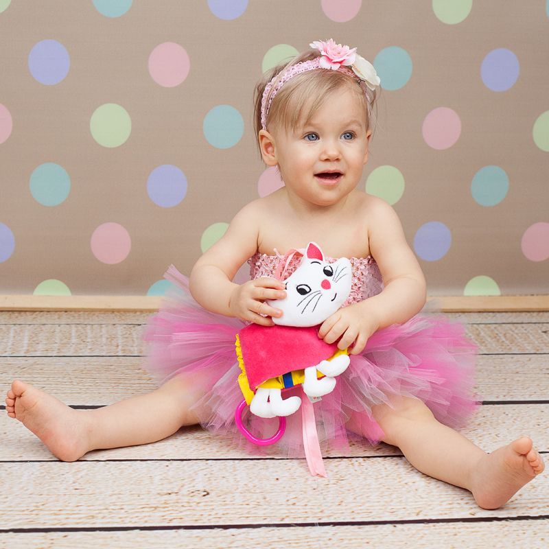 Hrací látková knížka Mom´s Care Kočička - obrázek 1