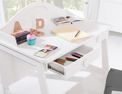 Psací stůl Pinio Parole White + Brown 2018 - obrázek 1