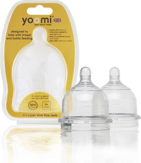 Yoomi Náhradní dudlíky na láhev - pomalý průtok - YSFT - obrázek 1