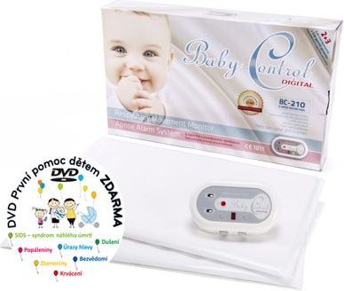 Baby Control Digital Monitor dechu 2 podložky - obrázek 1