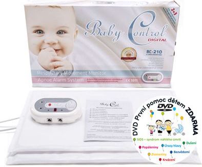 Baby Control Digital Monitor dechu 2 podložky - obrázek 2