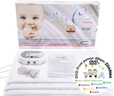 Baby Control Digital Monitor dechu BC-230 - 3 podložky - obrázek 2