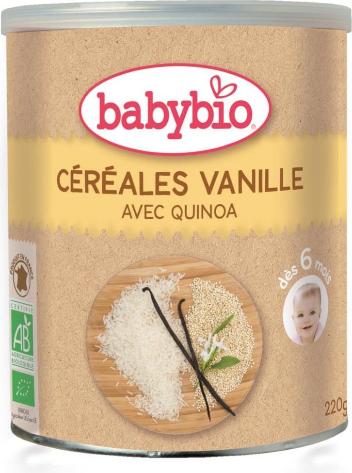 BabyBio nemléčná rýžovoquinoová kaše s vanilkou 220g - obrázek 1