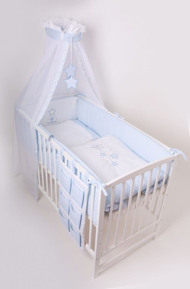 Povlečení do postýlky LittleUp Lux My Little Baby Blue - obrázek 2