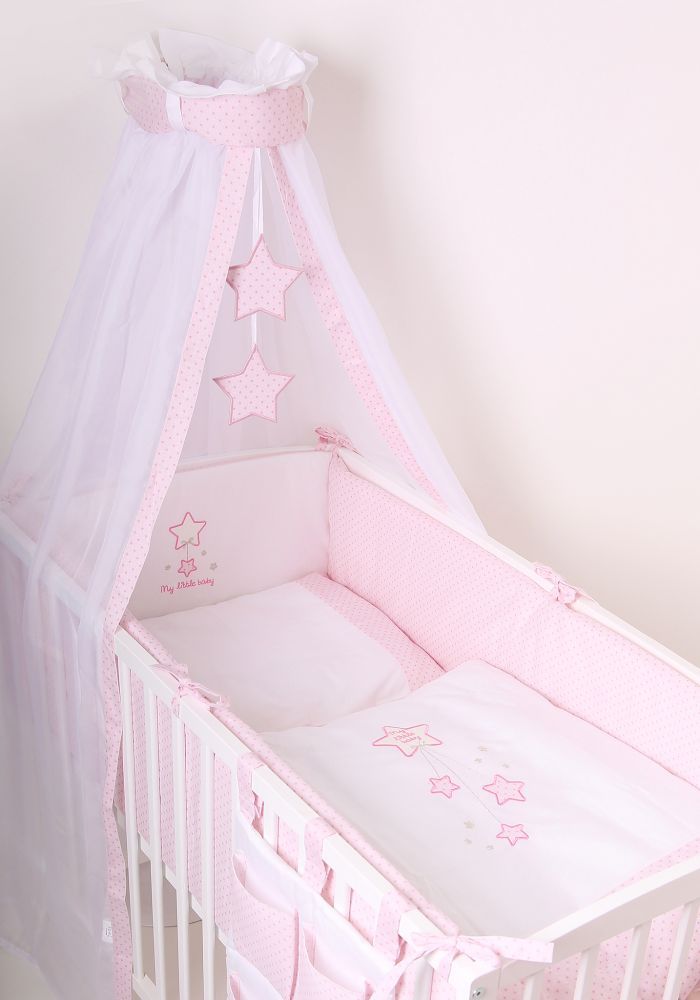 Povlečení do postýlky LittleUp Lux My Little Baby Pink 2-dílné - obrázek 1