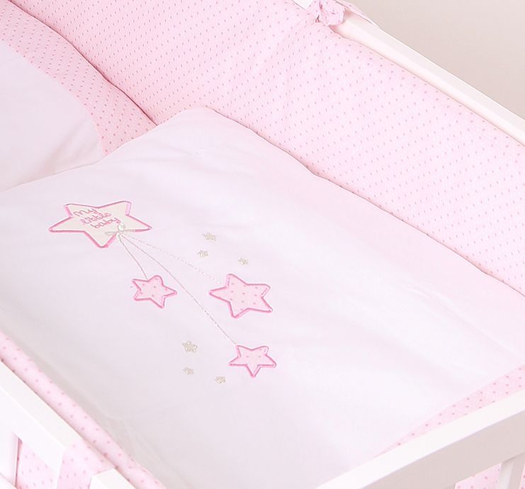 Povlečení do postýlky LittleUp Lux My Little Baby Pink 2-dílné - obrázek 2