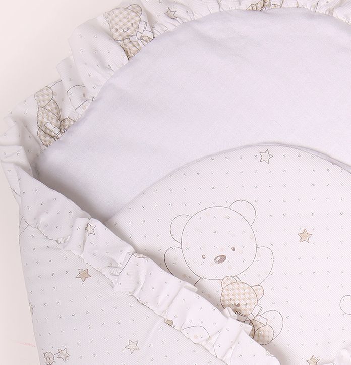Zavinovačka tvrdá s kokosovou LittleUp Lux Beige Bears - obrázek 2