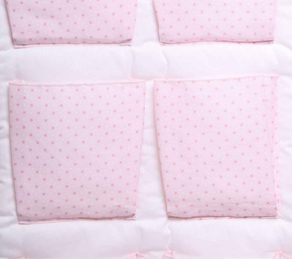 Kapsář na postýlku LittleUp Lux Pink Stars - obrázek 2