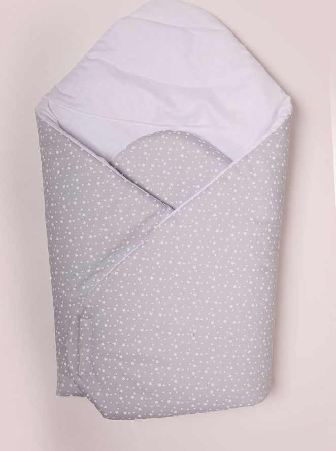 Zavinovačka měkká LittleUp Lux Grey/White Star - obrázek 1