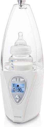 Ohřívač kojeneckých láhví Miniland Baby Warmy Advanced Silver - obrázek 1