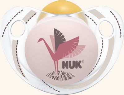 Kaučukové šidítko Nuk Trendline Adore Pink 0-6 měsíců - obrázek 1
