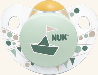 Kaučukové šidítko Nuk Trendline Adore Green 0-6 měsíců - obrázek 1