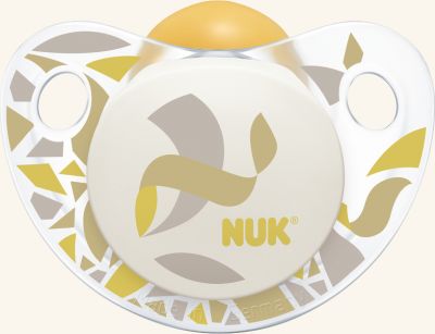 Kaučukové šidítko Nuk Trendline Adore Beige 6-18 měsíců - obrázek 1