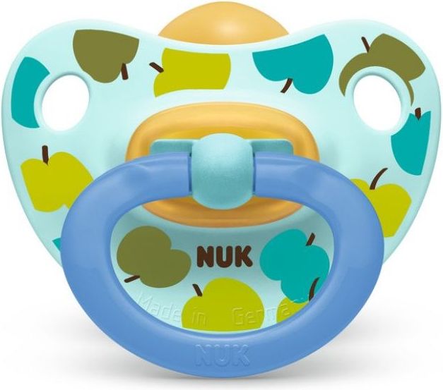 Kaučukové šidítko Nuk Classic Happy Kids Apple - obrázek 1