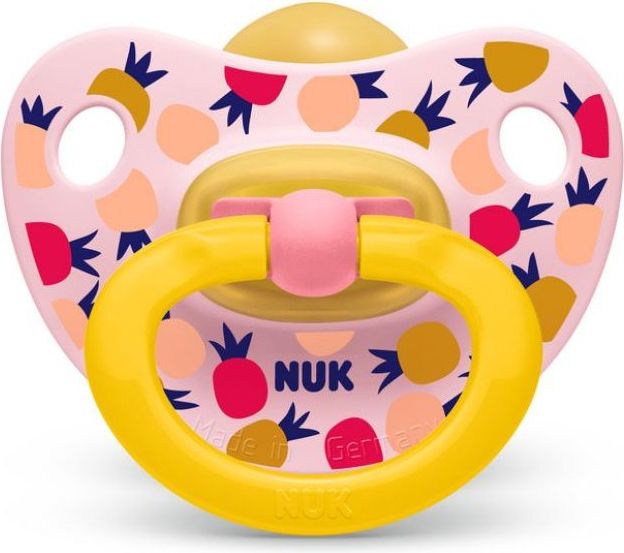 Kaučukové šidítko Nuk Classic Happy Kids Pineapple 6-18 měsíců - obrázek 1
