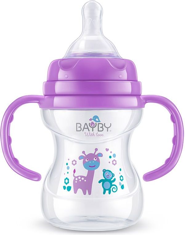 Bayby Kojenecká láhev fialová 150ml 6m+ - obrázek 1