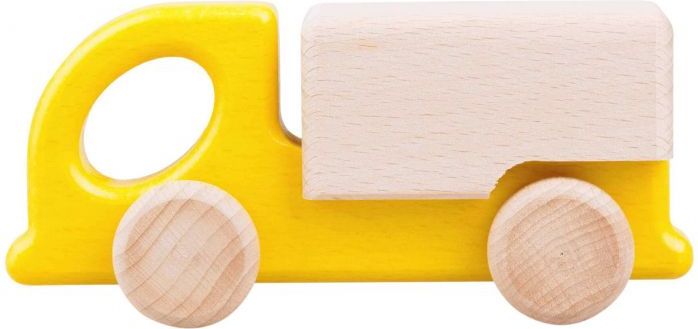Dřevěná hračka Lupo Toys Truck Yellow 2018 - obrázek 1