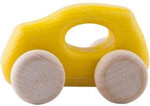 Dřevěná hračka Lupo Toys Car F500 New Yellow 2018 - obrázek 1