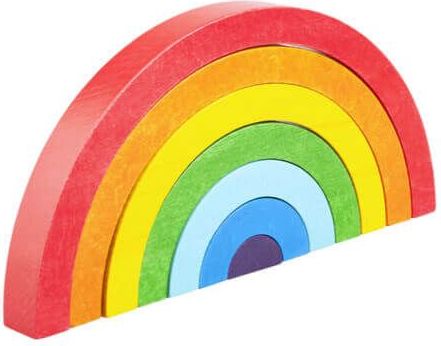 Dřevěná skládací hračka Lupo Toys Rainbow - obrázek 1