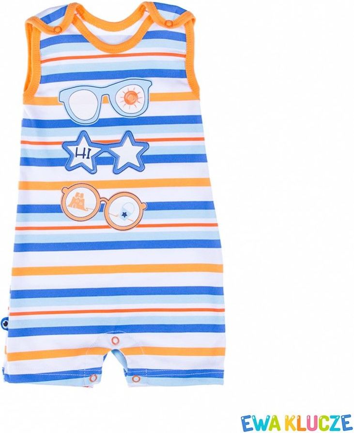 Rampers na ramínko Ewa Klucze Riviera Orange Glasses 68 - obrázek 1