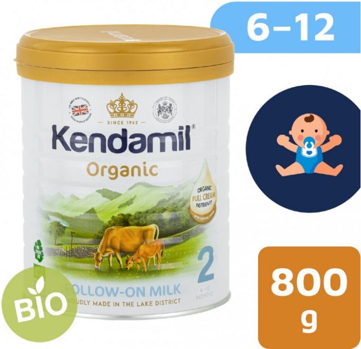 Kendamil BIO plnotučné pokračovací mléko 800 g DHA+ Organic 2 - obrázek 1