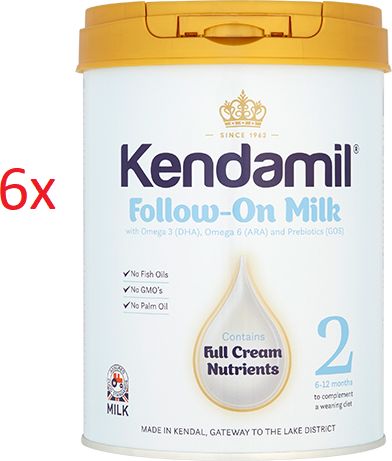 6x Kojenecké mléko 900g Kendamil Follow On Milk 2 - obrázek 1