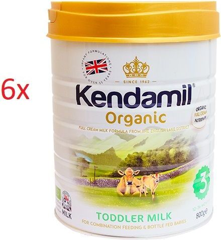 6x Kojenecké mléko 800g Kendamil Toddler Milk Organic 3 - obrázek 1