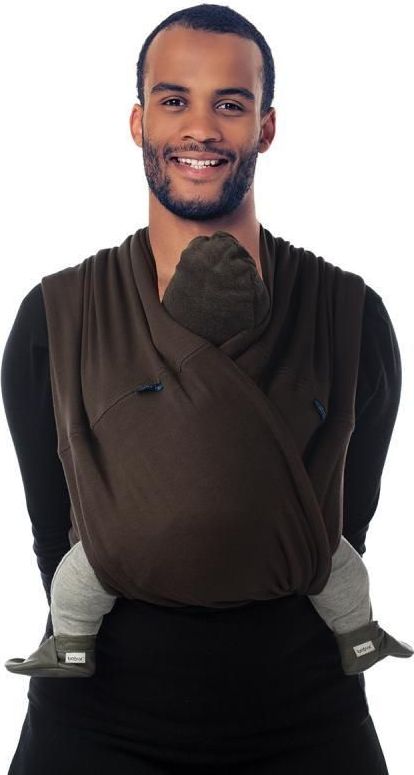 Šátek na nošení dětí Babylonia Tri Cotti Organic Brown L - obrázek 1