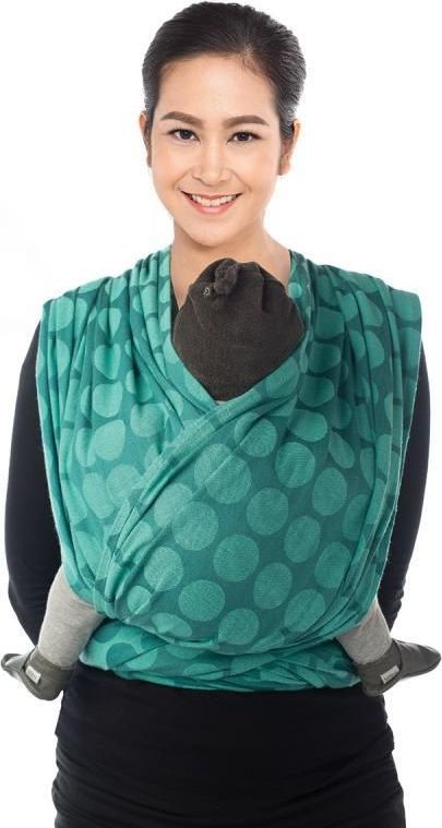 Šátek na nošení dětí Babylonia BB Slen Organic Jacquard Wasabi 260 cm - obrázek 1
